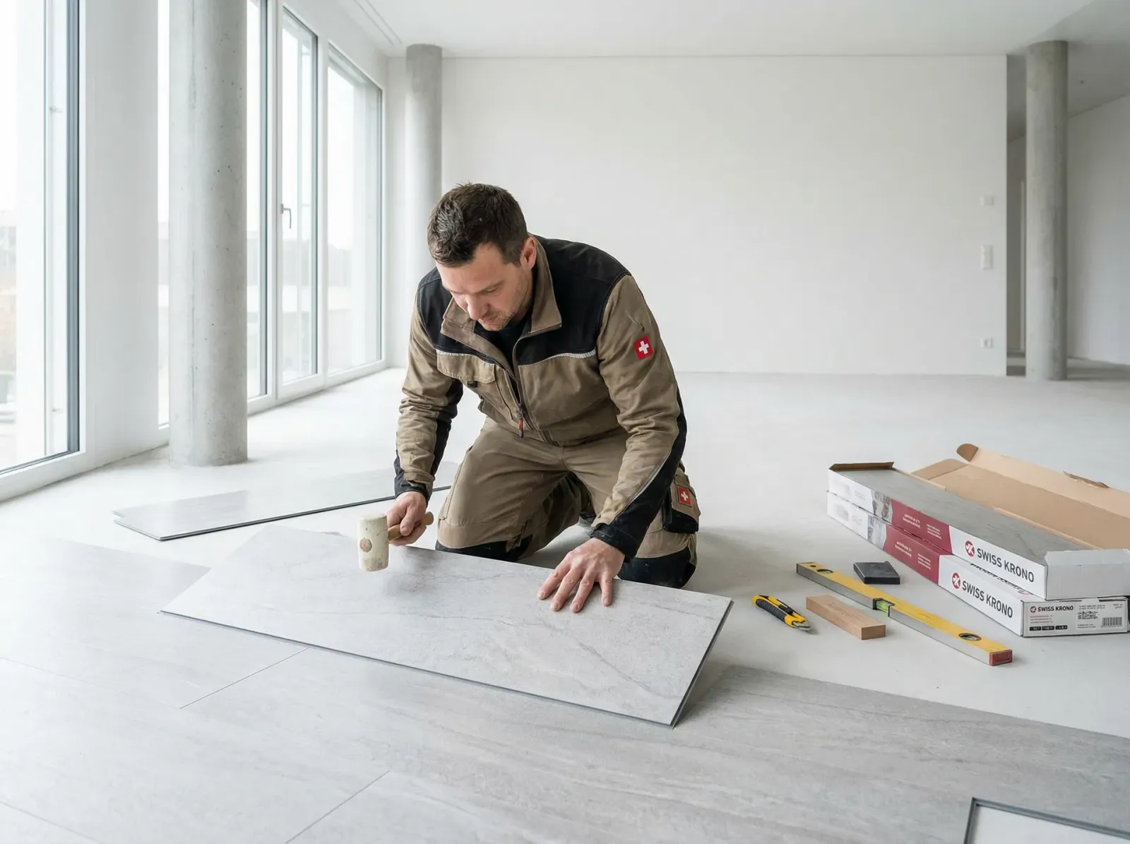 Vinyl Designboden verlegen Basel